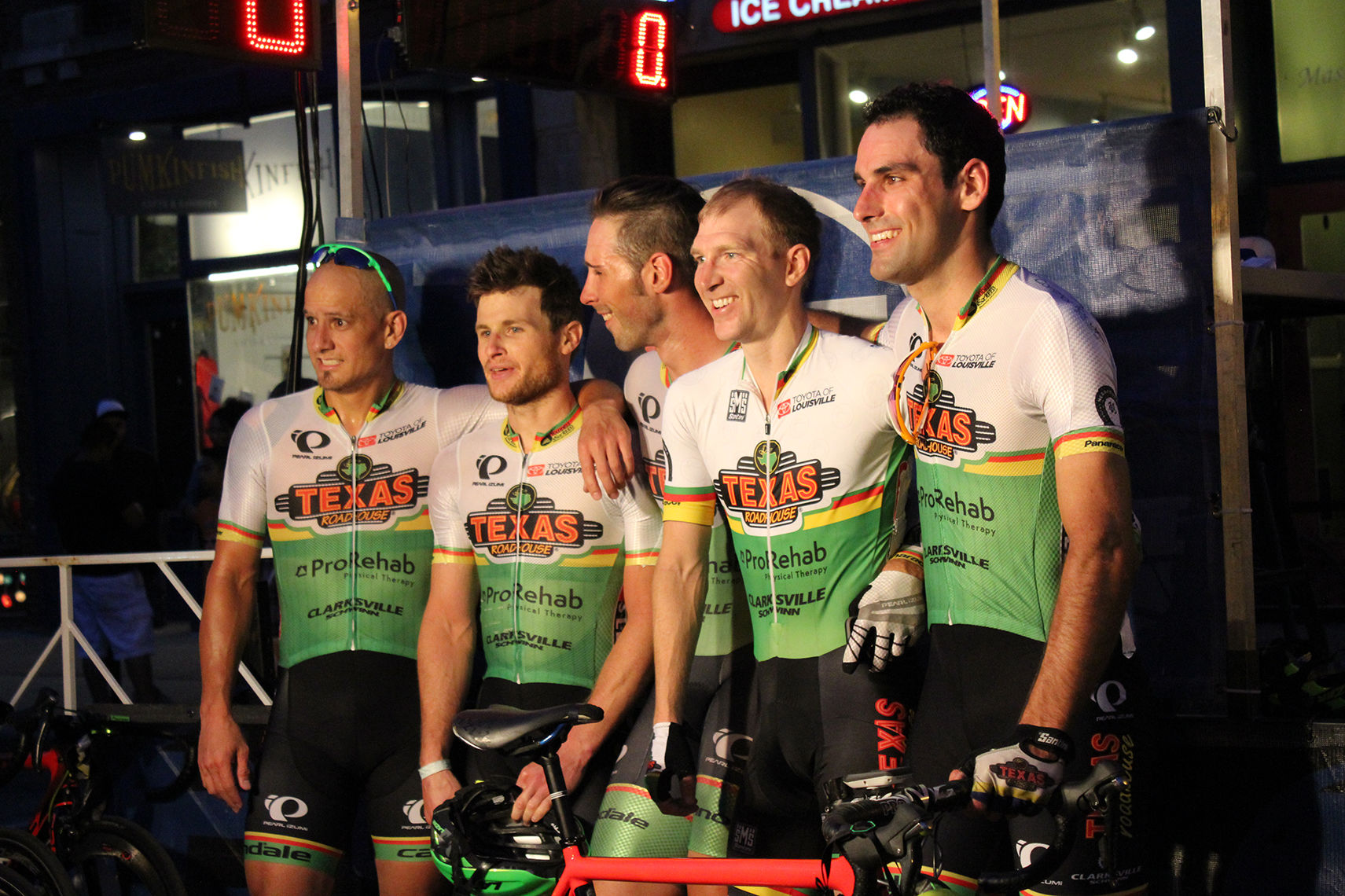 Final podium for Men's Masters Race.